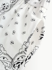 Weekend MaxMara White Caravan Bandana Embroidered Midi Skirt - Image 9 of 10