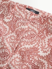 Weekend MaxMara Pink Onde Paisley Flared Trousers - Image 9 of 12