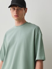 Salvia verde - Cuadrado - Camiseta de peso pesado - Imagen 4 de 7