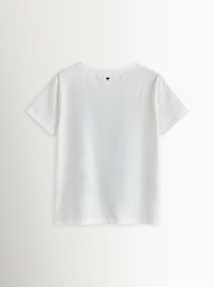 Weekend MaxMara White Genio Jersey Mix Bandana Embroidered T-Shirt - Image 2 of 5