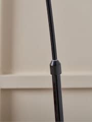 Pacific Black Metal and Marble Floor Light - Image 2 of 5