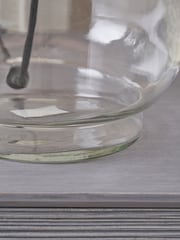 Pacific Clear Josie Glass and Metal Table - Image 3 of 6