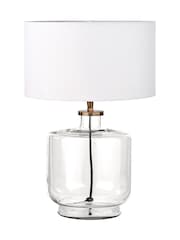 Pacific Clear Josie Glass and Metal Table - Image 6 of 6