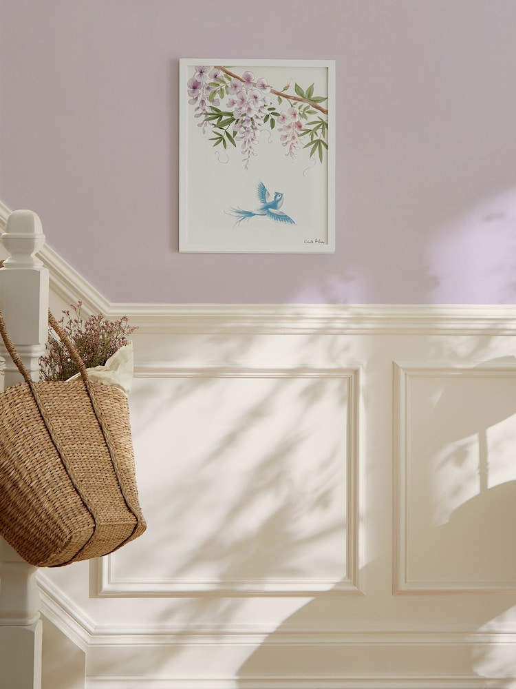 Laura Ashley Blue Rowsham Garden 73 x 103 cm Small Frame - Image 1 of 4