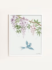 Laura Ashley Blue Rowsham Garden 73 x 103 cm Small Frame - Image 2 of 4