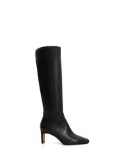 Dune London Black Stellan Sock High Leg Boots - Image 2 of 6
