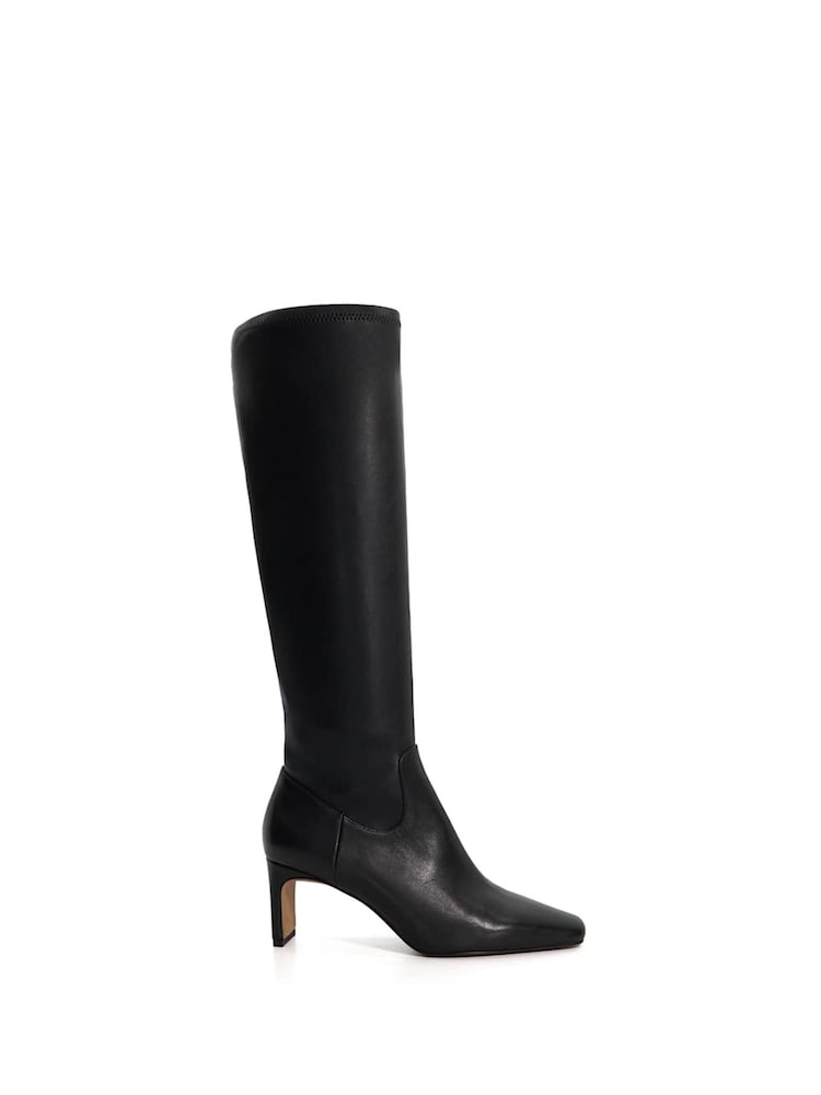 Dune London Black Stellan Sock High Leg Boots - Image 2 of 6 Dune London Black Stellan Sock High Leg Boots - Image 2 of 6
