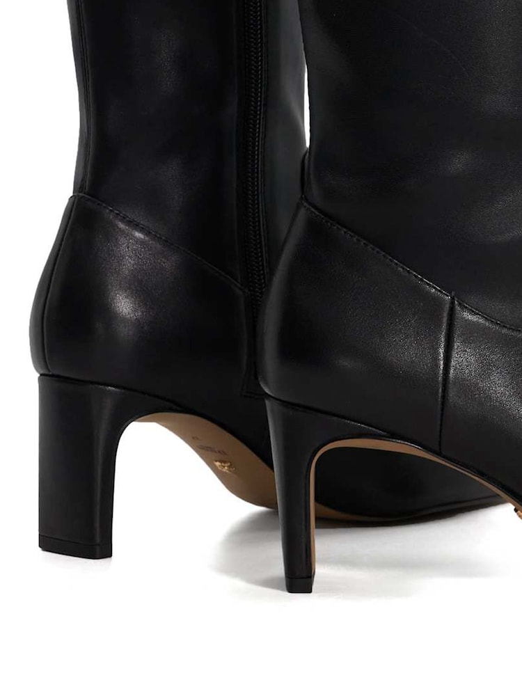 Dune London Black Stellan Sock High Leg Boots - Image 6 of 6 Dune London Black Stellan Sock High Leg Boots - Image 6 of 6