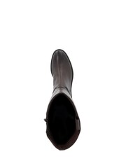 Dune London Brown Tabbey Cleated Chelsea Knee Boots - Image 5 of 6
