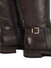 Dune London Brown Tabbey Cleated Chelsea Knee Boots - Image 6 of 6