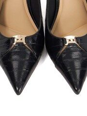 Dune London Black Distinctive Brand Plated Slingback Shoes - Image 6 of 6