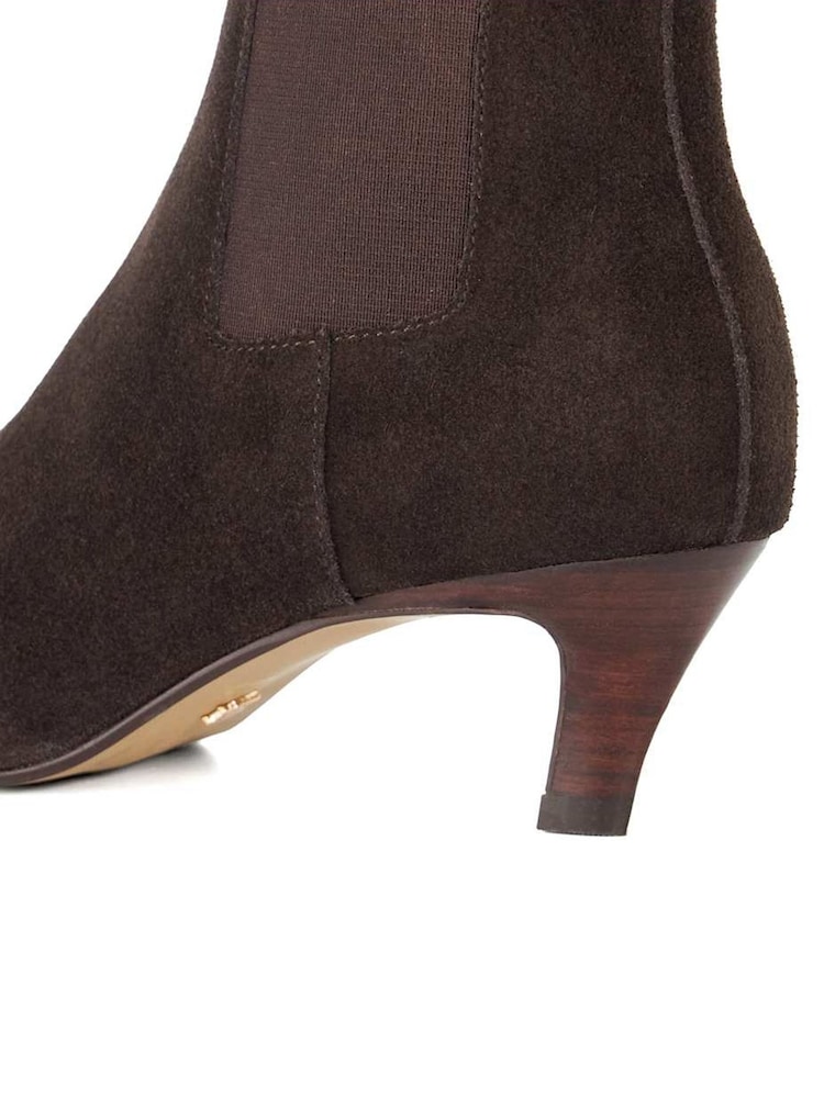 Dune London Brown Wf Odele Angle Midid Heel Ankle Boots - Image 6 of 6 Dune London Brown Wf Odele Angle Midid Heel Ankle Boots - Image 6 of 6