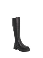 Dune London Black Temmings Chunky Chelsea High Leg Boots - Image 3 of 6