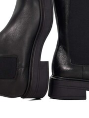 Dune London Black Temmings Chunky Chelsea High Leg Boots - Image 6 of 6