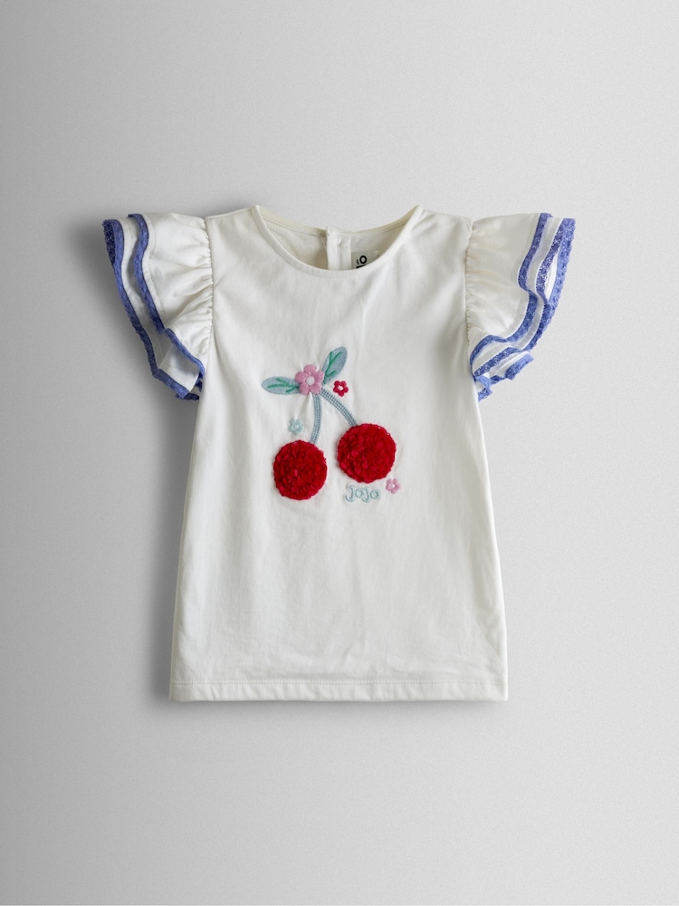 Jojo Maman Bébé Blue Top and Skirt Set - Image 2 of 6