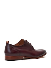 Base London Red Gambino Lace Up Derby Shoes - Image 4 of 5