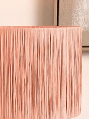 Pacific Apricot Tilia Raffia Cylinder Ceiling Light - Image 2 of 6