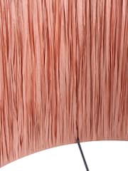 Pacific Apricot Tilia Raffia Cylinder Ceiling Light - Image 6 of 6