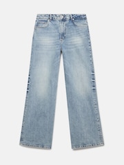 Mint Velvet Blue High Rise Wide Jeans - Image 7 of 8