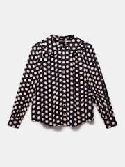 Mint Velvet Blue Geometric Print Blouse - Image 7 of 8