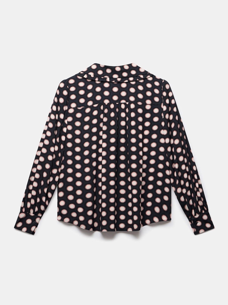Mint Velvet Blue Geometric Print Blouse - Image 8 of 8