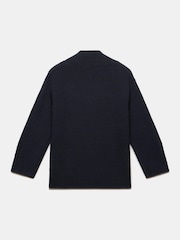 Mint Velvet Blue Cotton Blend Chunky Knit Jumper - Image 8 of 8
