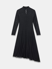 Mint Velvet Black Lace Asymmetric Midi - Image 8 of 8