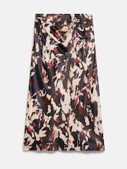 Mint Velvet Cream Abstract Print Midi Skirts - Image 7 of 8