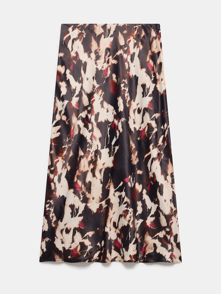Mint Velvet Cream Abstract Print Midi Skirts - Image 8 of 8