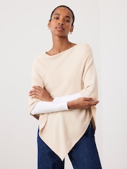 Mint Velvet Natural Whipstitch Knit Poncho - Image 2 of 7