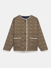 Mint Velvet Green Reversible Quilted Jacket - Image 7 of 8
