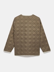 Mint Velvet Green Reversible Quilted Jacket - Image 8 of 8