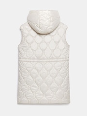 Mint Velvet Natural Quilted Longline Gilet - Image 8 of 8