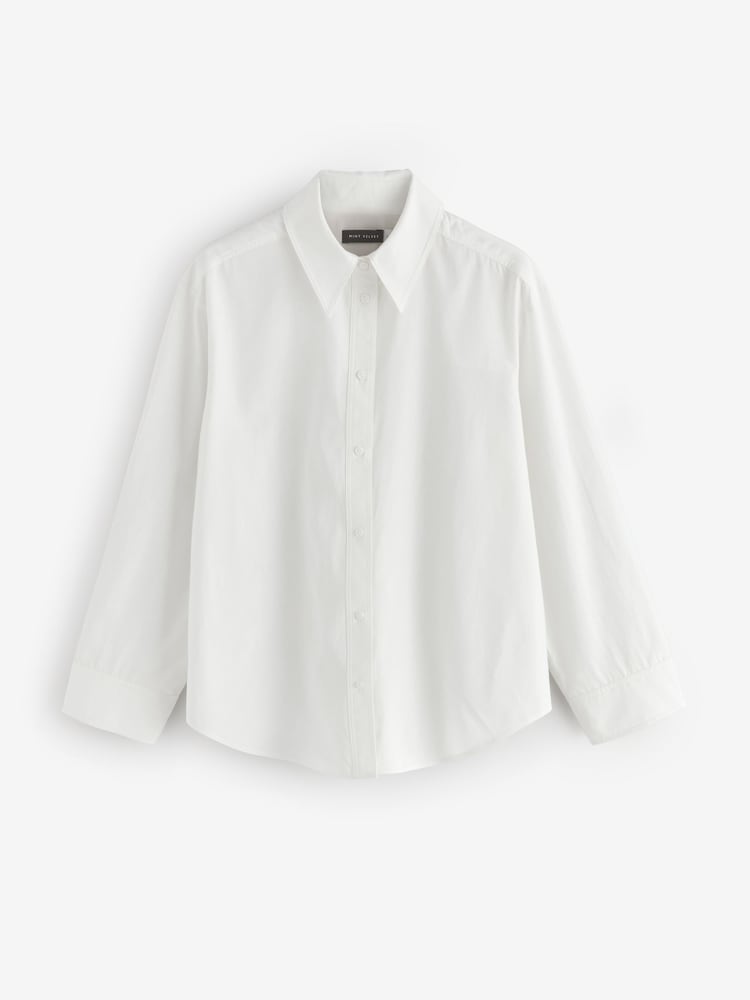 Mint Velvet White Oversized Tailored Shirt - Image 1 of 1
