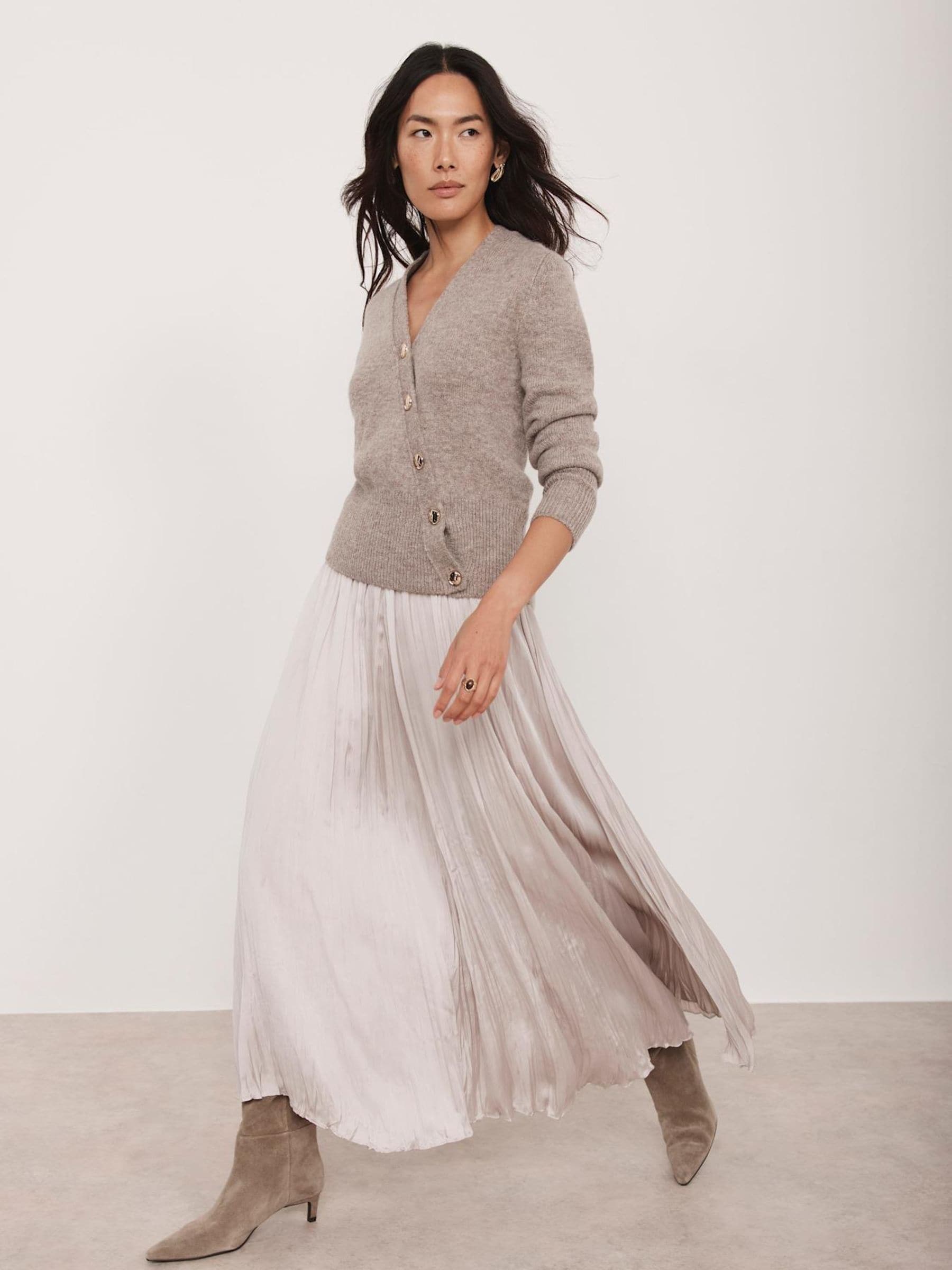 Buy Mint Velvet Natural Crinkle Maxi Skirt from Next USA