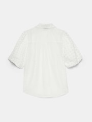 Mint Velvet Natural Applique Petal Shirt - Image 7 of 7