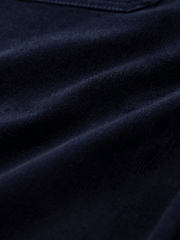 Navy Cord Wide Leg Cropped Trousers - Image 3 of 3