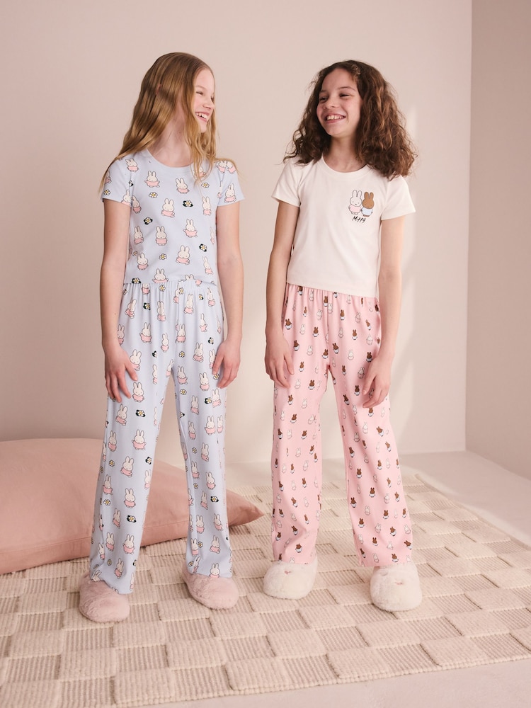 Azul/rosa - Miffy Wide Leg Pyjamas 2 Pack (3-16yrs) - Imagen 2 de 5