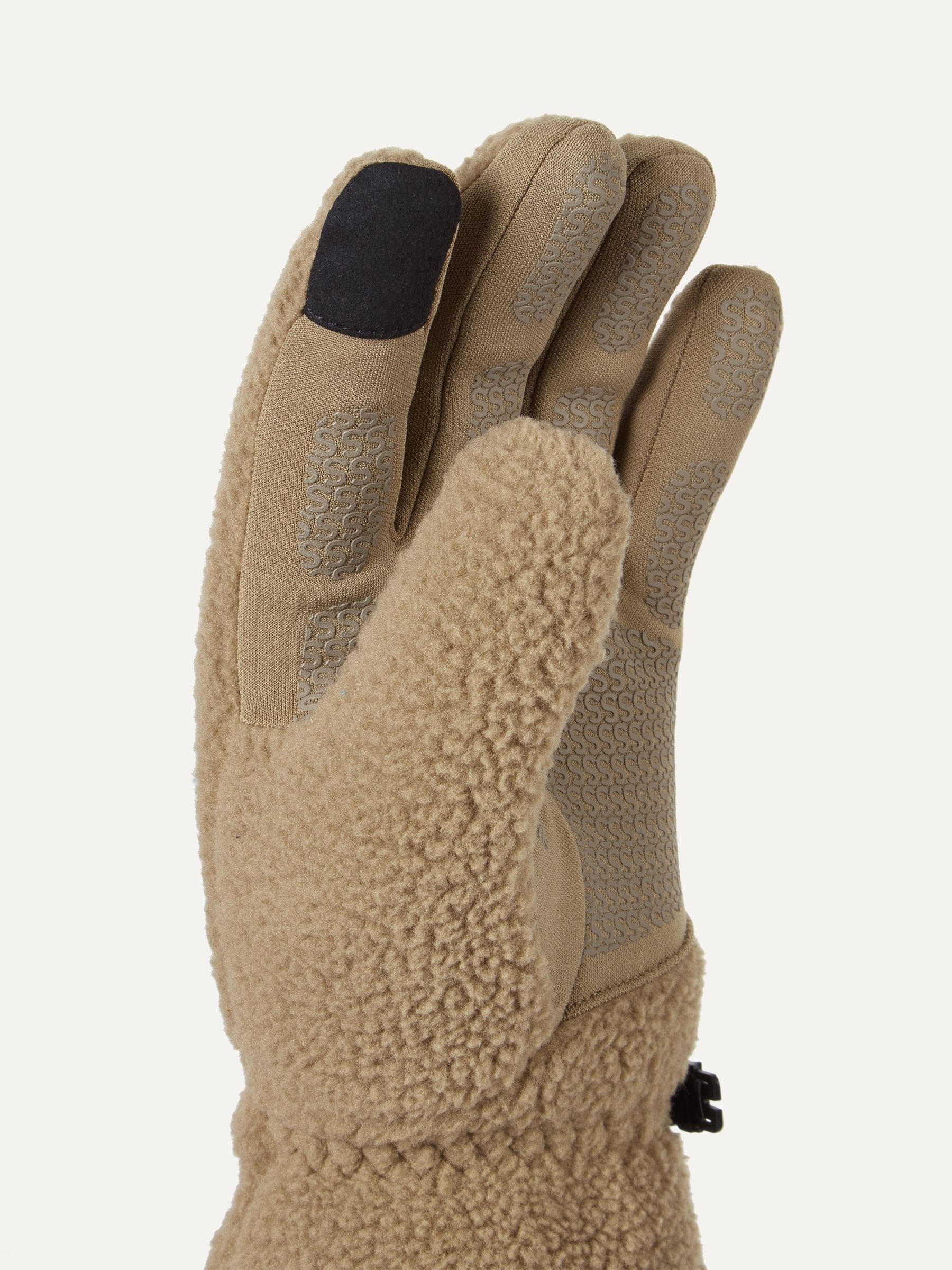 Comprar Castanho - Luvas de lã sherpa grossas e impermeáveis