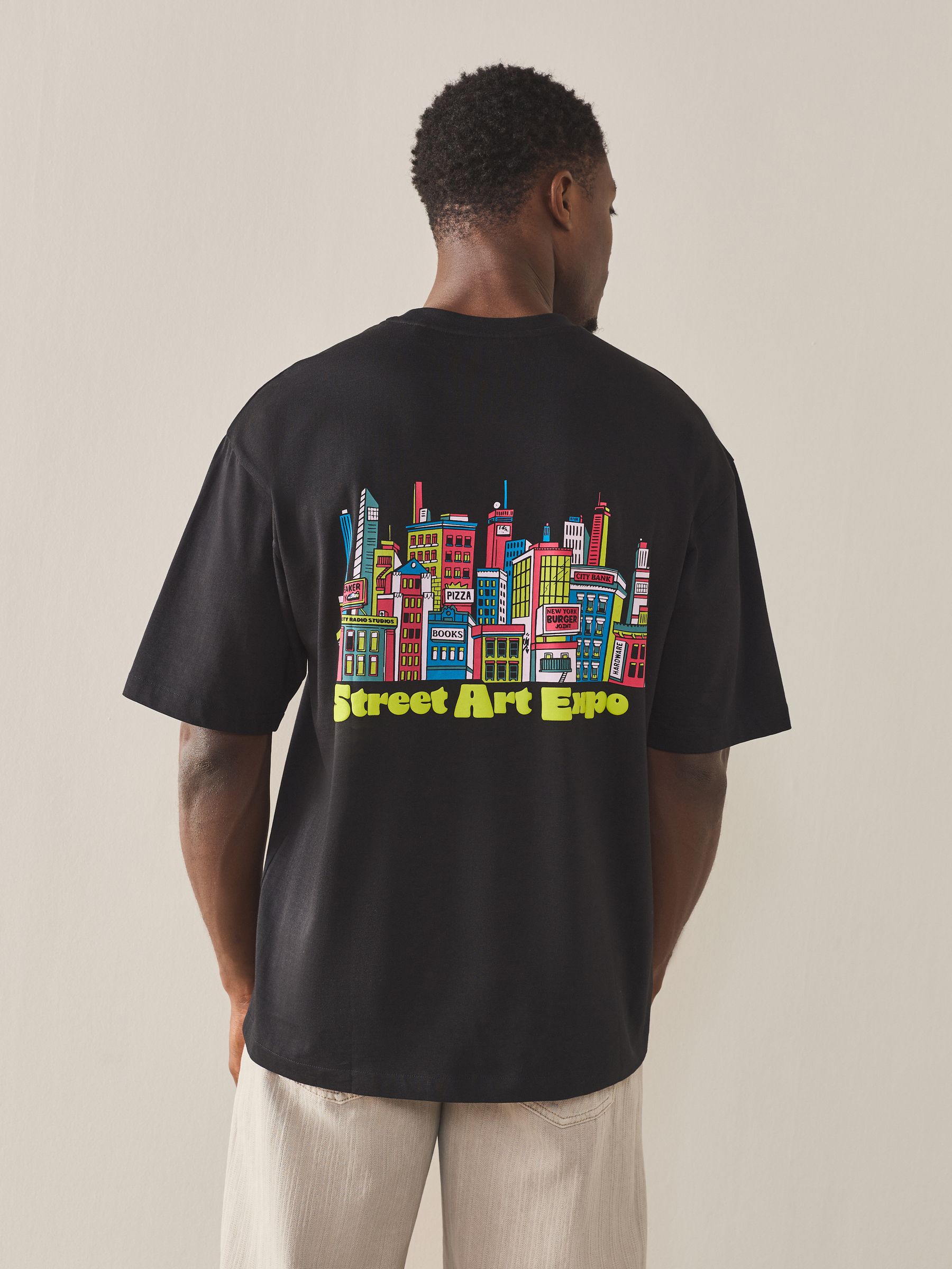 J's CULTURE L/S TEE Black×Blue XXL Buy White/Black/Blue Relaxed Fit Graphic Print T-Shirts 3 Pack
