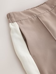Neutral Side Stripe Wide Leg Tailored Trousers - Image 9 of 9