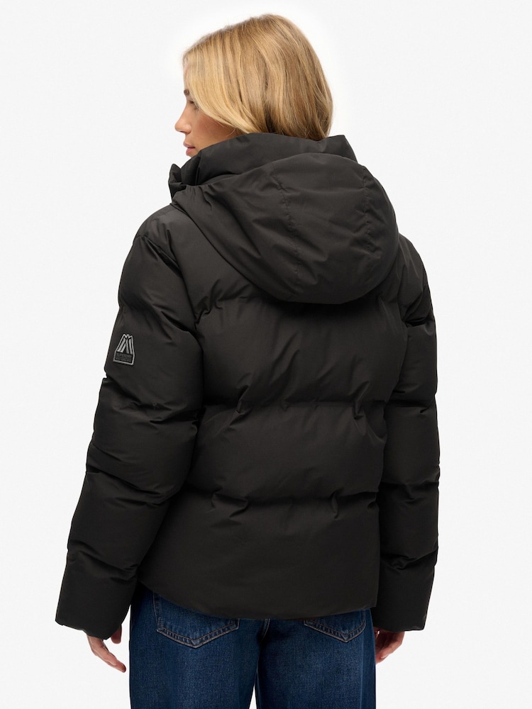 Superdry Black City Boxy Puffer Jacket - Image 2 of 7 Superdry Black City Boxy Puffer Jacket - Image 2 of 7