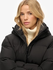 Superdry Black City Boxy Puffer Jacket - Image 5 of 7