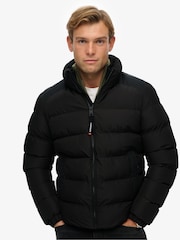 Superdry Black Sports Puffer Jacket - Image 1 of 8
