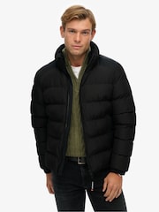 Superdry Black Sports Puffer Jacket - Image 3 of 8