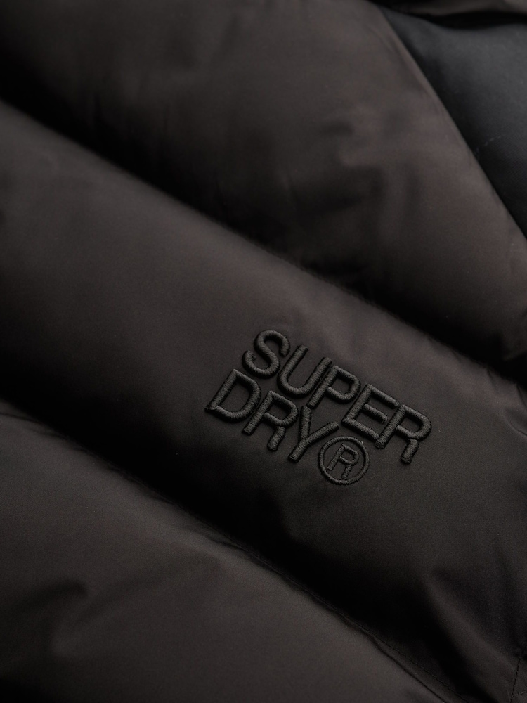 Superdry Black Sports Puffer Jacket - Image 8 of 8 Superdry Black Sports Puffer Jacket - Image 8 of 8