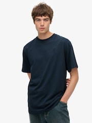 Superdry Blue Blank Oversized T-Shirt - Image 1 of 7