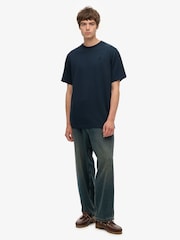 Superdry Blue Blank Oversized T-Shirt - Image 2 of 7