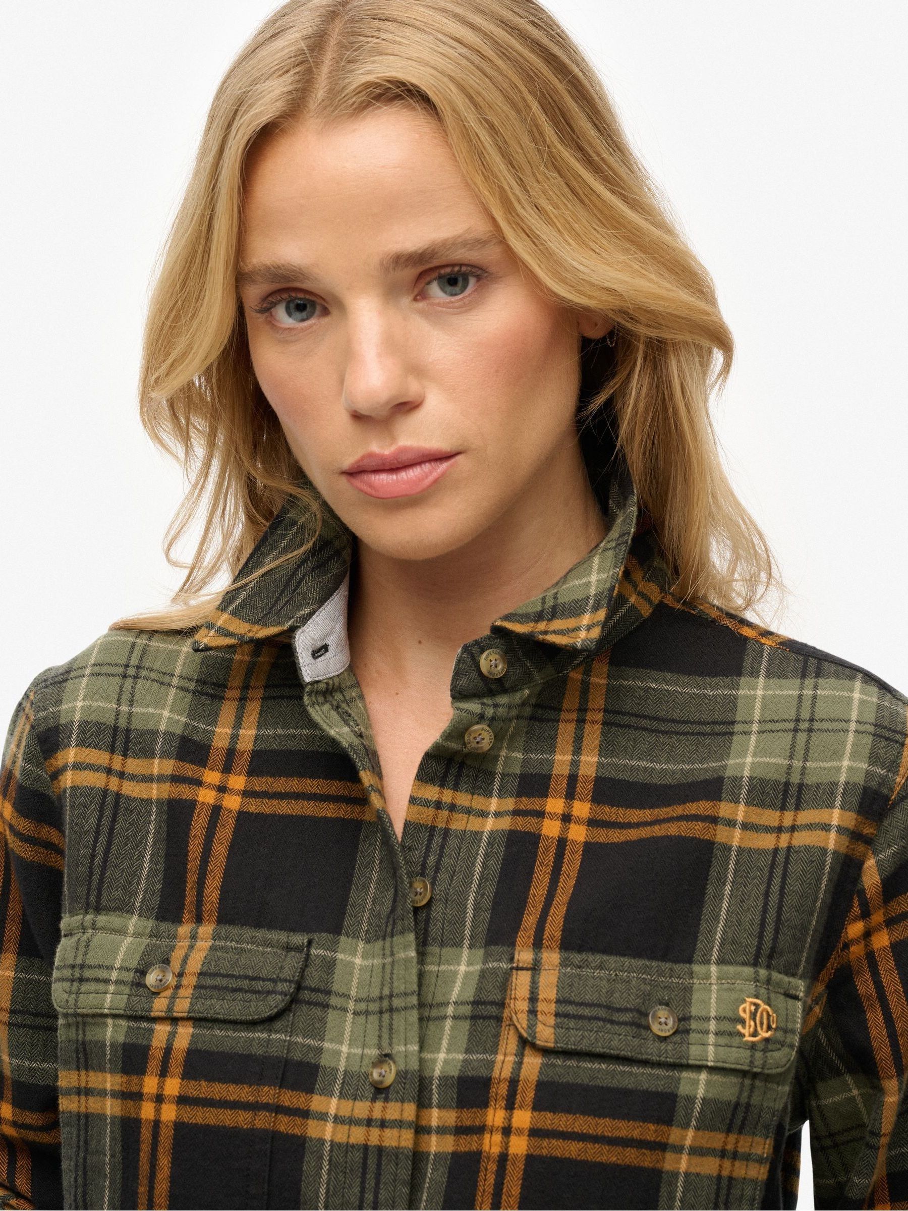 Buy Superdry Green Lumberjack Check Flannel Shirt from Next USA