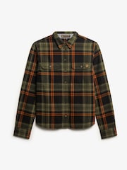 Superdry Green Lumberjack Check Flannel Shirt - Image 6 of 7